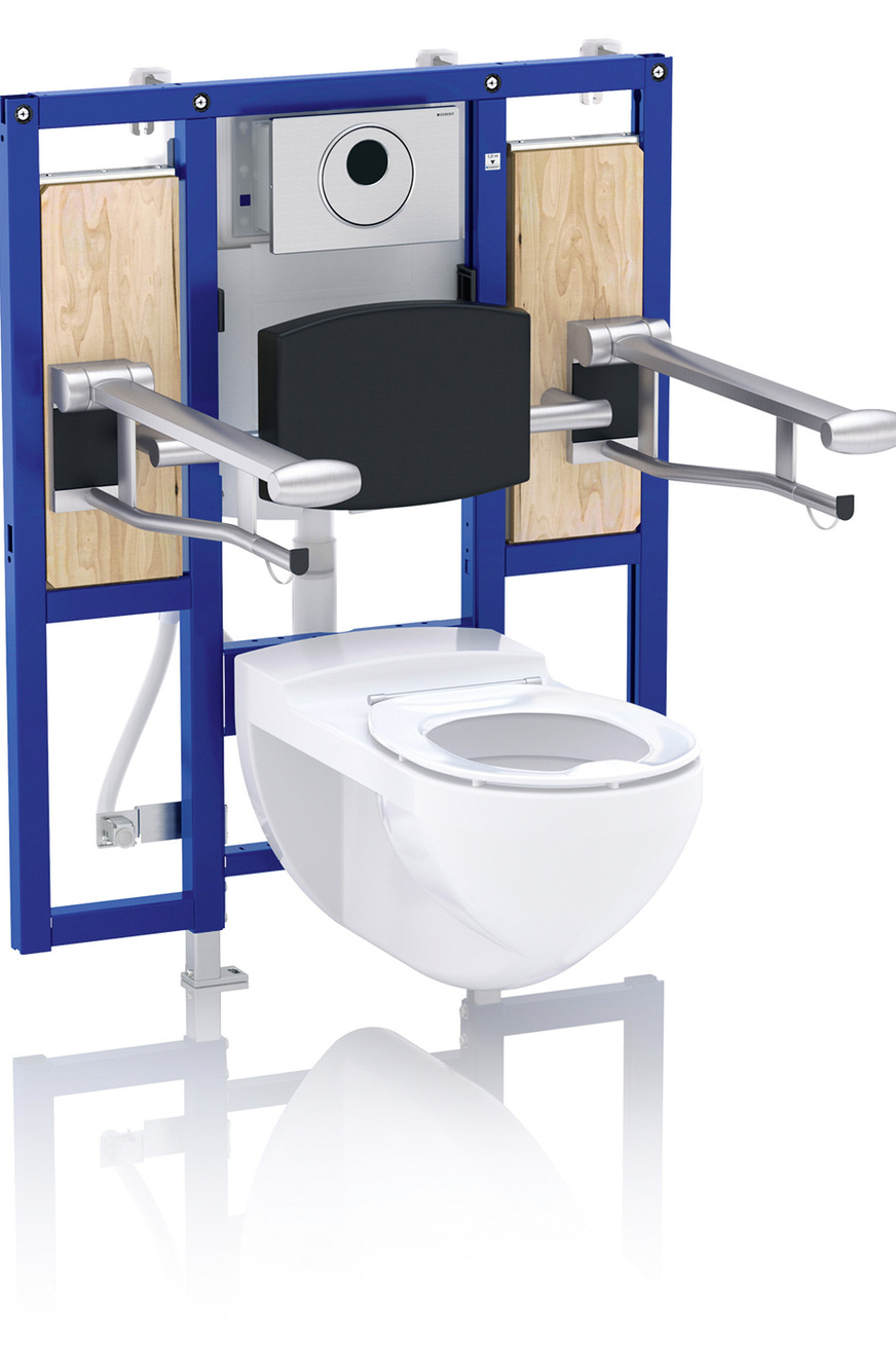 Eine generationengerechte WC-Nutzung lässt sich mit einem entsprechenden Vorwandelement und dem für die Fernauslösung erforderlichen elektrischen Anschluss vorbereiten.