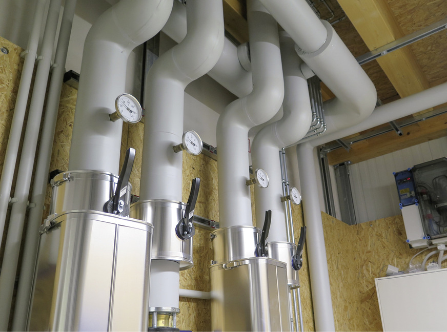 Zum Schutz vor internen und externen Wärmelasten sind am Firmensitz in Plankstadt die Trinkwasseranlage und die Heizungstechnik räumlich voneinander getrennt.