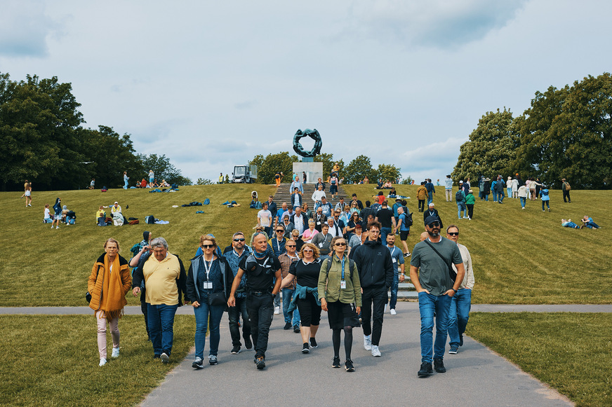 Die Teilnehmer des Innovations-Forums besichtigten die Wahrzeichen der Stadt Oslo.