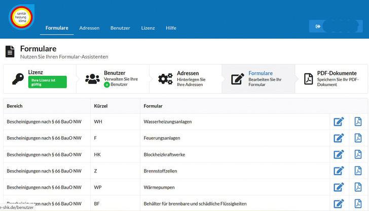 Fachverband NRW - Digitaler Formularassistent Verfügbar