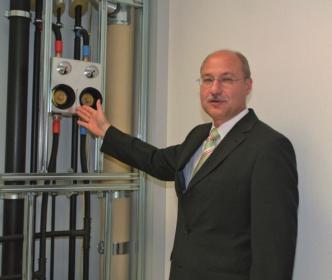 Thomas Schweikart, Geschäftsführer Geberit Lichtenstein, ist von den Vorzügen industrieller ­Vorfertigung überzeugt