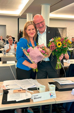 © Bild: FV SHK NRW Zukunft und Vergangenheit (bald): Susan Meurer folgt auf Alfred Jansenberger als neue stellvertretende Hauptgeschäftsführerin und Geschäftsführerin Betriebswirtschaft im Fachverband SHK NRW.