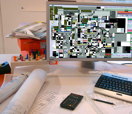 © Bild: Riemenschneider_Sophos Computerviren, -würmer & Co. können neben diesem „Bildschirmsalat“ auch erheblich ernsthaftere Schäden verursachen.