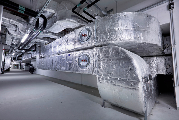 © Bild: Rockwool Luftverteilungsleitungen sollten generell so gedämmt werden, dass sowohl die Anforderungen an den Schutz vor Wärmeverlusten als auch an den Brandschutz erfüllt sind und Kondenswasser in der Anlage vermieden wird.